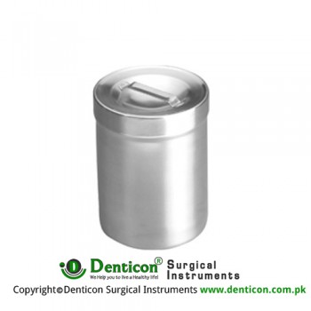 Dressing Jars Lid With Knob Stainless Steel, Size Ø 150 x 150 mm